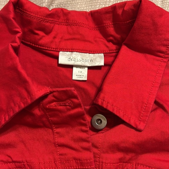 Preowned red long vest - Picture 2 of 3